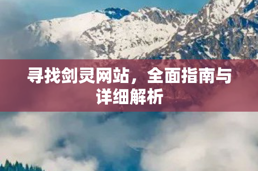 寻找剑灵网站，全面指南与详细解析