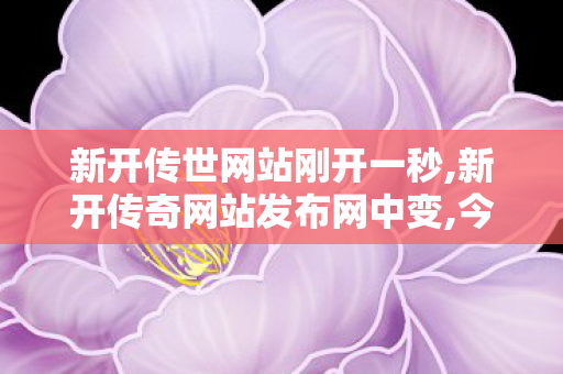 新开传世网站刚开一秒,新开传奇网站发布网中变,今日新开传奇世界私服,新开传奇网站发布网中变