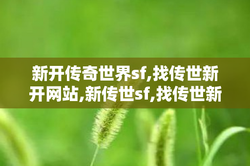 新开传奇世界sf,找传世新开网站,新传世sf,找传世新开网站