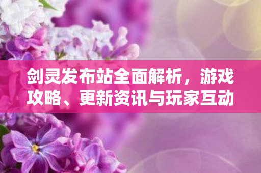 剑灵发布站全面解析，游戏攻略、更新资讯与玩家互动平台
