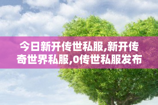 今日新开传世私服,新开传奇世界私服,0传世私服发布网站,新开传奇世界私服