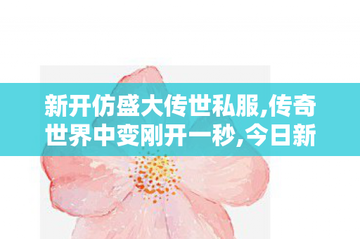 新开仿盛大传世私服,传奇世界中变刚开一秒,今日新开传奇网站发布网,传奇世界中变刚开一秒