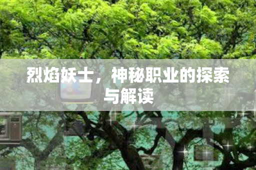 烈焰妖士，神秘职业的探索与解读