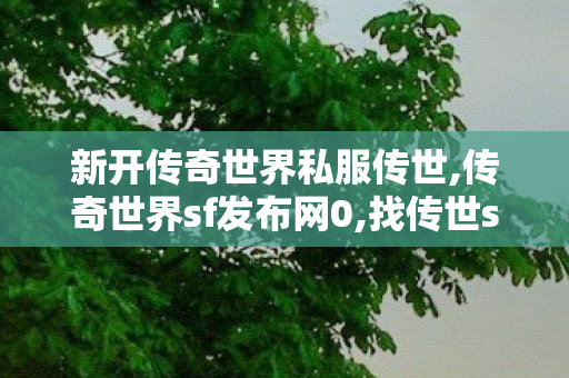 新开传奇世界私服传世,传奇世界sf发布网0,找传世sf,传奇世界sf发布网0