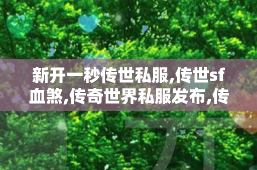新开一秒传世私服,传世sf血煞,传奇世界私服发布,传世sf血煞