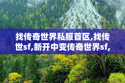 找传奇世界私服首区,找传世sf,新开中变传奇世界sf,找传世sf