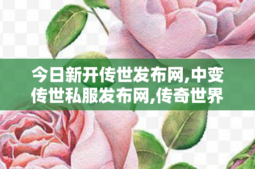 今日新开传世发布网,中变传世私服发布网,传奇世界sf发布网站,中变传世私服发布网