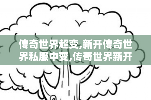 传奇世界超变,新开传奇世界私服中变,传奇世界新开服的发布网,新开传奇世界私服中变