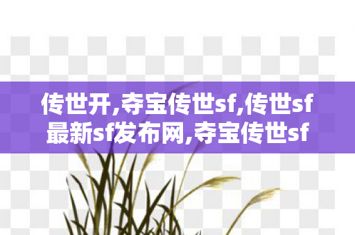 传世开,夺宝传世sf,传世sf最新sf发布网,夺宝传世sf