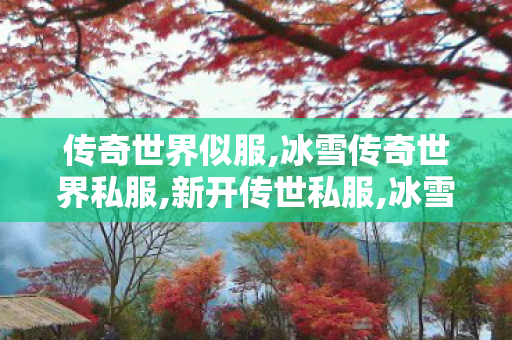 传奇世界似服,冰雪传奇世界私服,新开传世私服,冰雪传奇世界私服