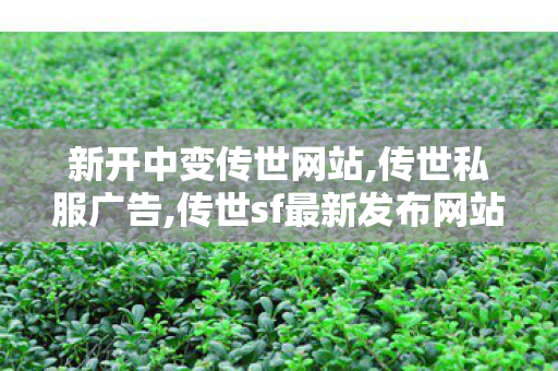 新开中变传世网站,传世私服广告,传世sf最新发布网站,传世私服广告