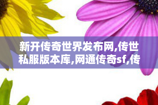 新开传奇世界发布网,传世私服版本库,网通传奇sf,传世私服版本库