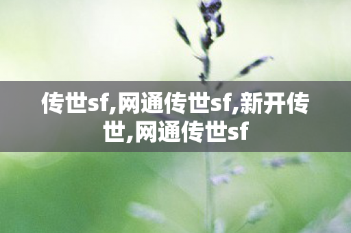 传世sf,网通传世sf,新开传世,网通传世sf