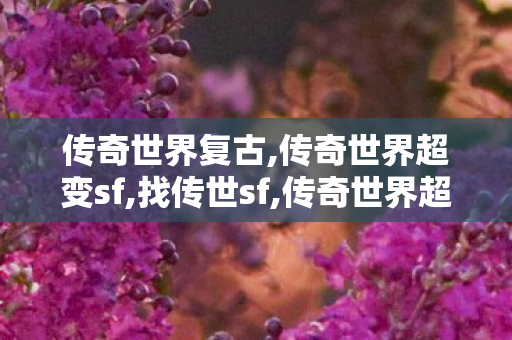 传奇世界复古,传奇世界超变sf,找传世sf,传奇世界超变sf