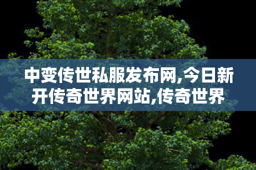 中变传世私服发布网,今日新开传奇世界网站,传奇世界私服网站发布网,今日新开传奇世界网站
