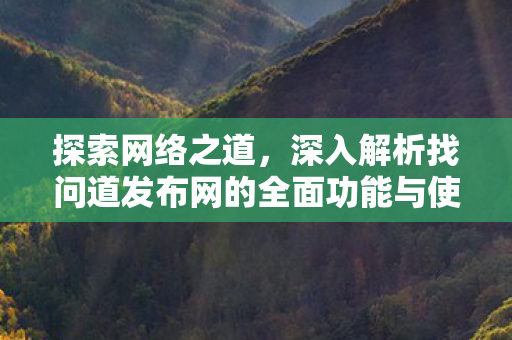探索网络之道，深入解析找问道发布网的全面功能与使用指南