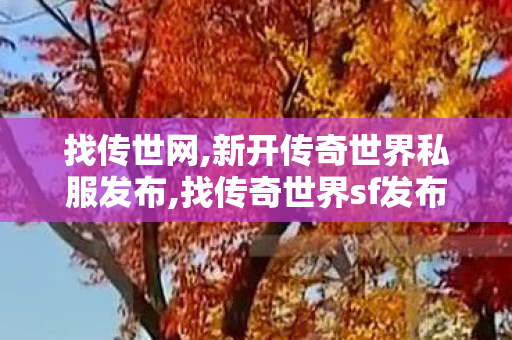 找传世网,新开传奇世界私服发布,找传奇世界sf发布网,新开传奇世界私服发布