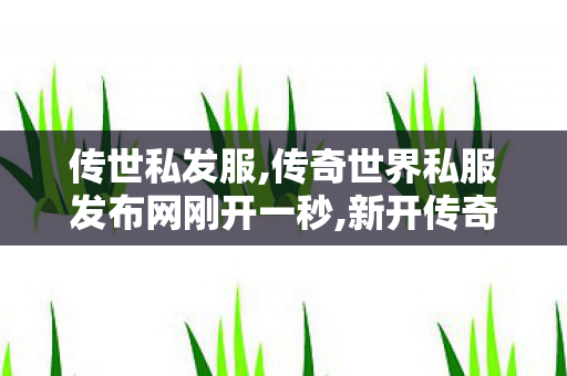 传世私发服,传奇世界私服发布网刚开一秒,新开传奇世界网站发布网,传奇世界私服发布网刚开一秒
