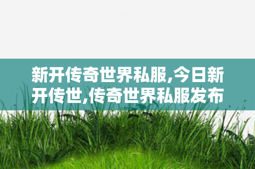 新开传奇世界私服,今日新开传世,传奇世界私服发布网,今日新开传世