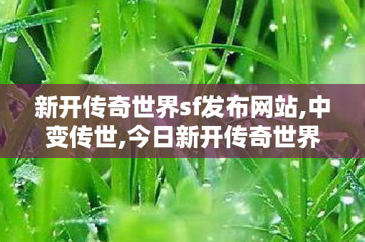 新开传奇世界sf发布网站,中变传世,今日新开传奇世界sf,中变传世