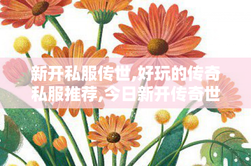 新开私服传世,好玩的传奇私服推荐,今日新开传奇世界网站,好玩的传奇私服推荐