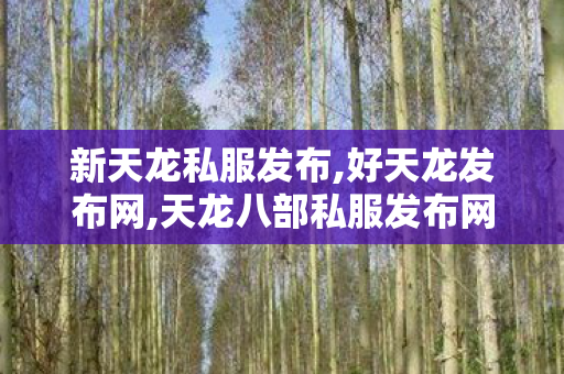 新天龙私服发布,好天龙发布网,天龙八部私服发布网,好天龙发布网