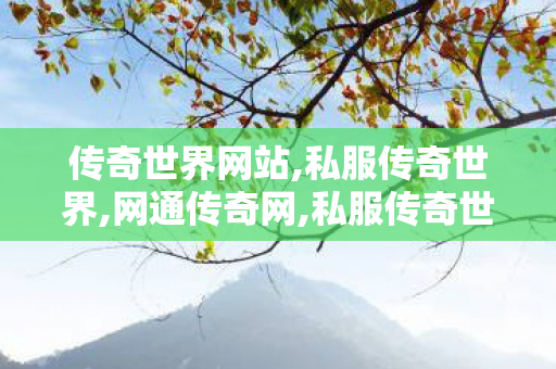传奇世界网站,私服传奇世界,网通传奇网,私服传奇世界
