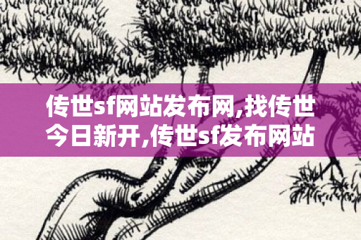 传世sf网站发布网,找传世今日新开,传世sf发布网站,找传世今日新开