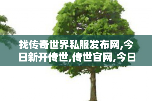 找传奇世界私服发布网,今日新开传世,传世官网,今日新开传世