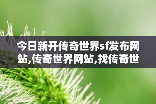 今日新开传奇世界sf发布网站,传奇世界网站,找传奇世界sf发布网,传奇世界网站