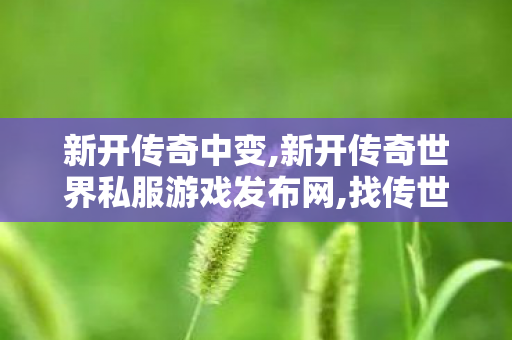 新开传奇中变,新开传奇世界私服游戏发布网,找传世发布网,新开传奇世界私服游戏发布网