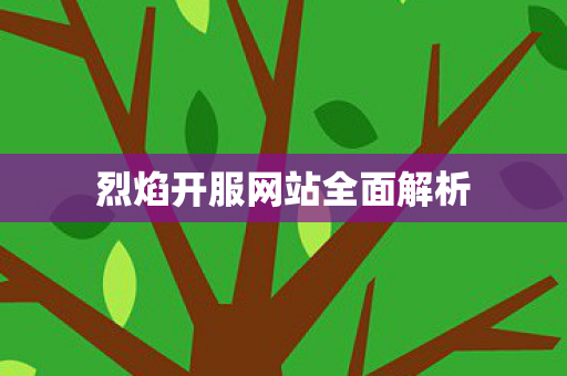 烈焰开服网站全面解析