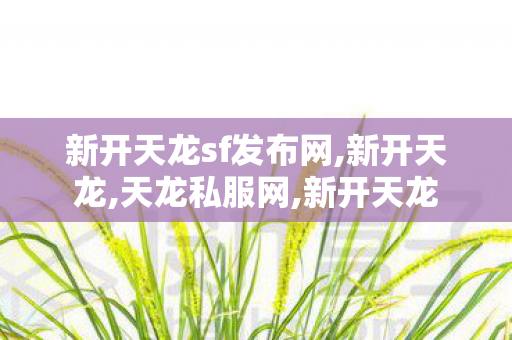 新开天龙sf发布网,新开天龙,天龙私服网,新开天龙