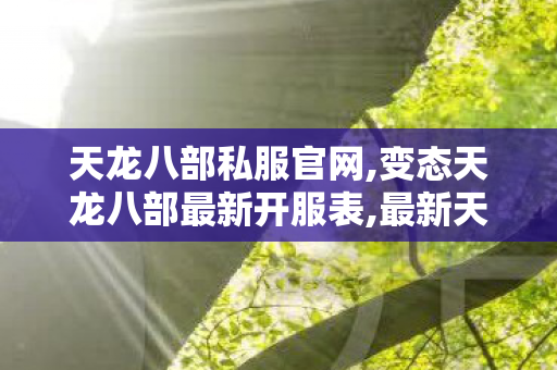 天龙八部私服官网,变态天龙八部最新开服表,最新天龙sf发布网,变态天龙八部最新开服表