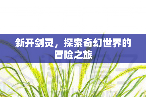 新开剑灵，探索奇幻世界的冒险之旅