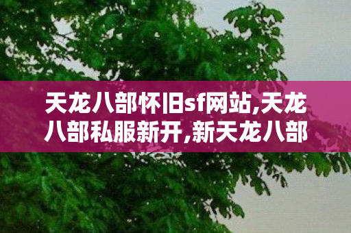 天龙八部怀旧sf网站,天龙八部私服新开,新天龙八部sf发布网大全,天龙八部私服新开