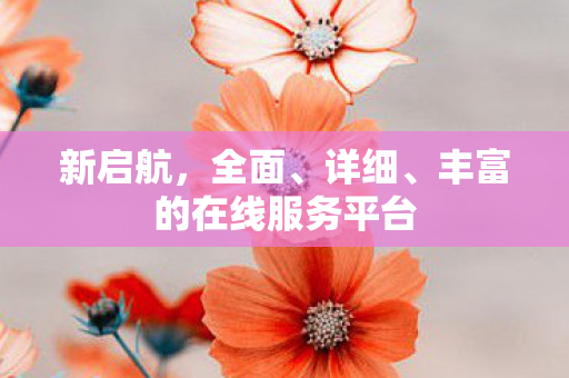 新启航，全面、详细、丰富的在线服务平台