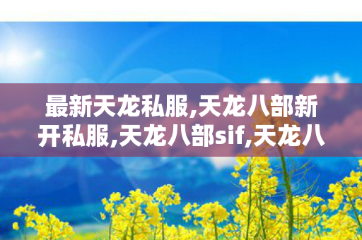 最新天龙私服,天龙八部新开私服,天龙八部sif,天龙八部新开私服
