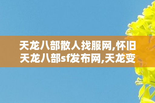 天龙八部散人找服网,怀旧天龙八部sf发布网,天龙变态私服,怀旧天龙八部sf发布网