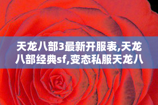 天龙八部3最新开服表,天龙八部经典sf,变态私服天龙八部,天龙八部经典sf