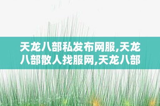 天龙八部私发布网服,天龙八部散人找服网,天龙八部私服官网,天龙八部散人找服网