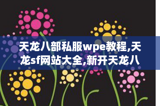 天龙八部私服wpe教程,天龙sf网站大全,新开天龙八部私服发布,天龙sf网站大全
