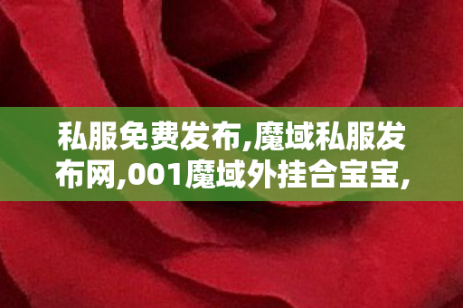 私服免费发布,魔域私服发布网,001魔域外挂合宝宝,魔域私服发布网