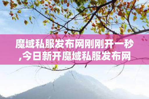 魔域私服发布网刚刚开一秒,今日新开魔域私服发布网,仿官方魔域,今日新开魔域私服发布网