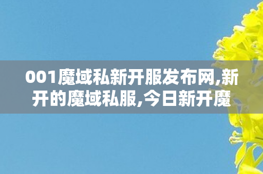001魔域私新开服发布网,新开的魔域私服,今日新开魔域sf网站,新开的魔域私服