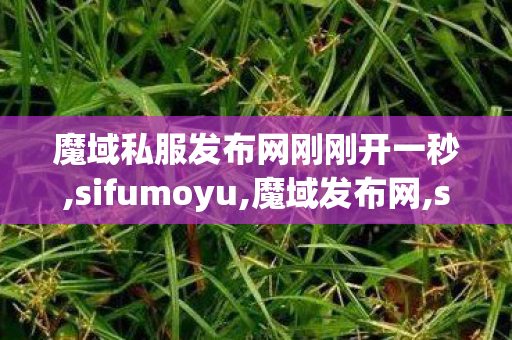 魔域私服发布网刚刚开一秒,sifumoyu,魔域发布网,sifumoyu