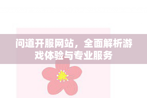 问道开服网站，全面解析游戏体验与专业服务