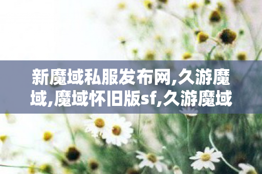 新魔域私服发布网,久游魔域,魔域怀旧版sf,久游魔域