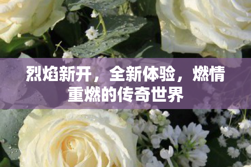 烈焰新开，全新体验，燃情重燃的传奇世界