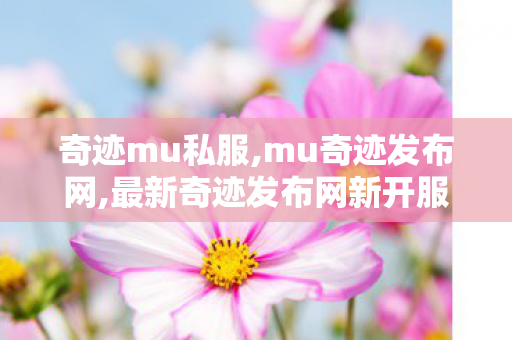 奇迹mu私服,mu奇迹发布网,最新奇迹发布网新开服,mu奇迹发布网